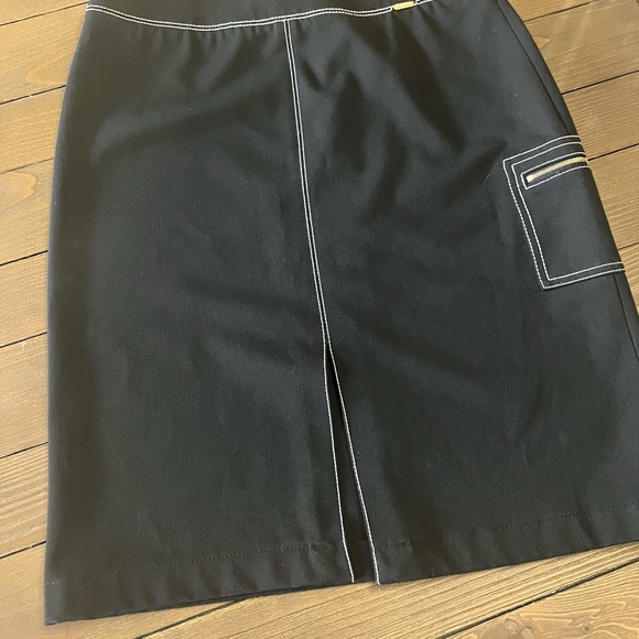 St. John Dresses & Skirts - St.John sport black pencil skirt with white piping